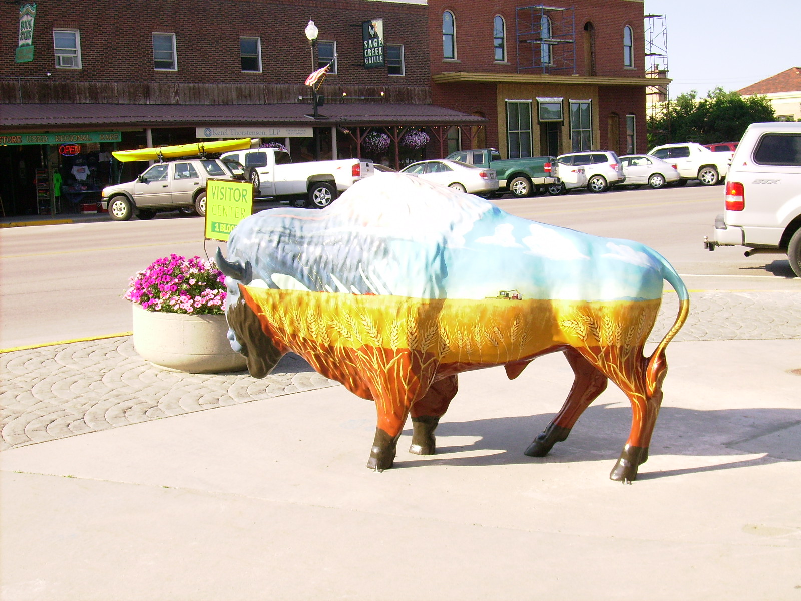 #1 Painted buffalo in Custer SD