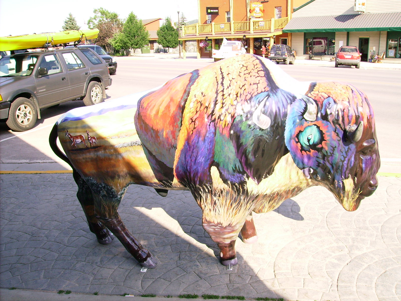 #2 Painted buffalo in Custer SD
